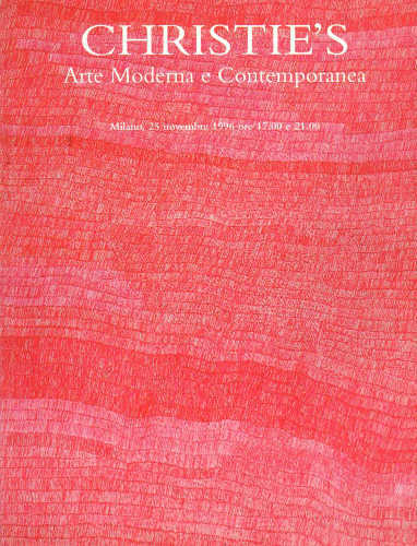 Christie's. Milano - Arte Moderna e Contemporanea - 25 novembre 1996