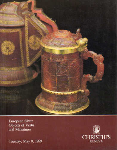 Catalogo di Asta Christie's. Geneve - European Silver Object of Vertu an Miniatures. 9 maggio 1989