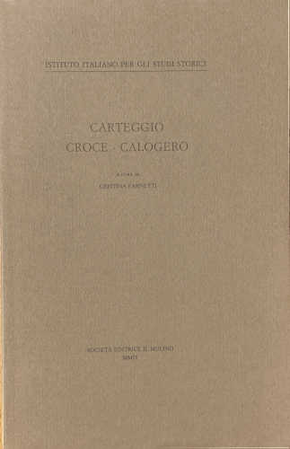 CARTEGGIO CROCE-CALOGERO - Cristina Farnetti