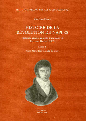 HISTOIRE DE LA RÉVOLUTION DE NAPLES - Vincenzo Cuoco libro HISTOIRE DE LA RÉVOLUTION DE NAPLES - Vincenzo Cuoco