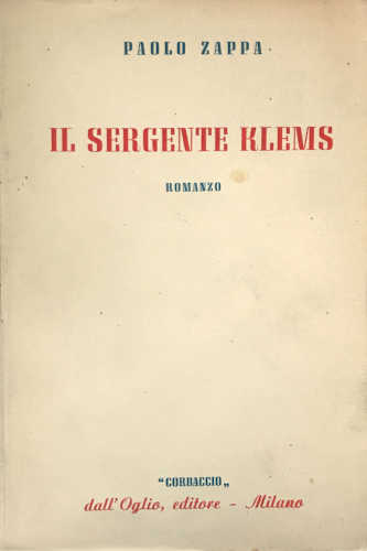 IL SERGENTE KLEMS - Paolo Zappa IL SERGENTE KLEMS - Paolo Zappa
