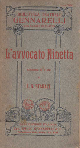 L'AVVOCATO NINETTA - Francesco Gabriello Starace L'AVVOCATO NINETTA - Francesco Gabriello Starace