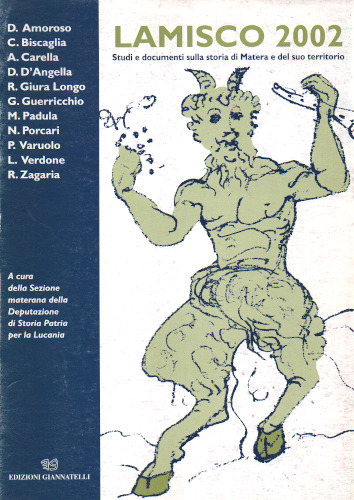 LAMISCO 2002. Studi e documenti sulla storia di Matera e del suo tempo