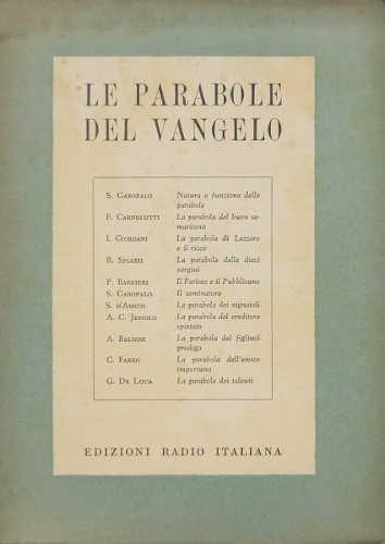 LE PARABOLE DEL VANGELO - AA.VV. LE PARABOLE DEL VANGELO - AA.VV.