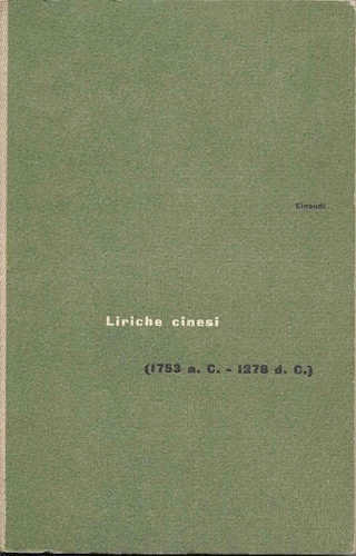 LIRICHE CINESI (1753 a.C. - 1278 d.C.) - Giorgia Valensin