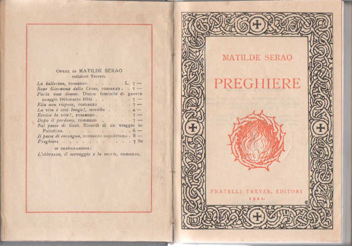 PREGHIERE - Matilde Serao PREGHIERE - Matilde Serao