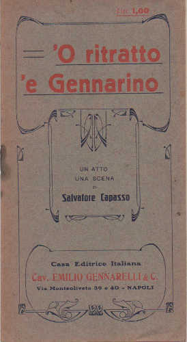 'O RITRATTO 'E GENNARINO - Salvatore Capasso 'O RITRATTO 'E GENNARINO - Salvatore Capasso