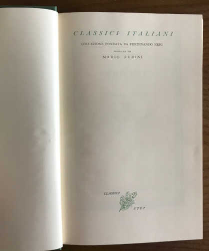 Collana UTET "I Classici Italiani"