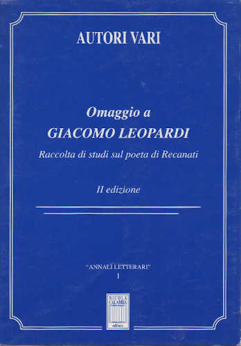 OMAGGIO A GIACOMO LEOPARDI - Franco Crisafi, Luca Carmelo, Paolo Salamone, Francesco Paolo Catanzaro OMAGGIO A GIACOMO LEOPARDI - Franco Crisafi, Luca Carmelo, Paolo Salamone, Francesco Paolo Catanzaro