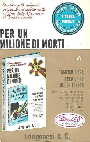 PER UN MILIONE DI MORTI - Tameichi Hara, Fred Saito, Roger Pineau