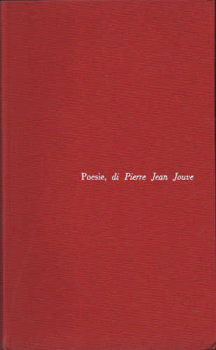 POESIE - Pierre Jean Jouve