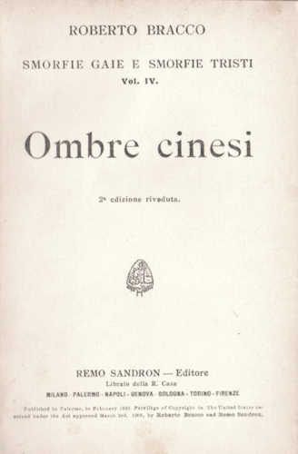 OMBRE CINESI - Roberto Bracco