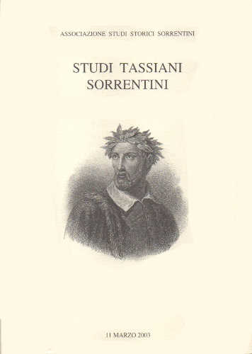 STUDI TASSIANI SORRENTINI 2003 - A cura dell'Associazione Studi Storici Sorrentini STUDI TASSIANI SORRENTINI 2003 - A cura dell'Associazione Studi Storici Sorrentini