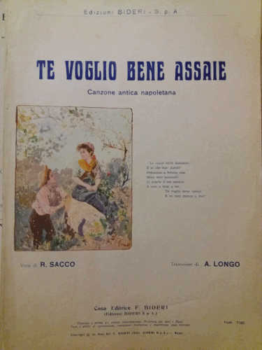 TE VOGLIO BENE ASSAJE - Raffaele Sacco - spartito musicale