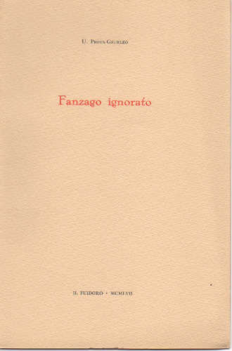FANZAGO IGNORATO - Ulisse Prota Giurleo