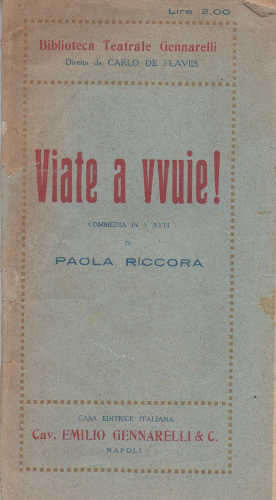 VIATE A VVUIE! - Paola Riccora VIATE A VVUIE! - Paola Riccora