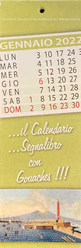 Mini calendario-segnalibro a parete 2022